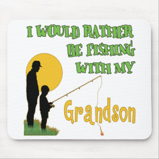 Fishing With Grandson Mouse Mat