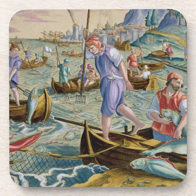 Fishing with Nets and Tridents in the Bay of Naple Coaster (Front)