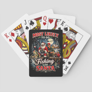 Fishing with Santa Playing Cards