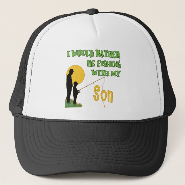 Fishing With Son Trucker Hat (Front)