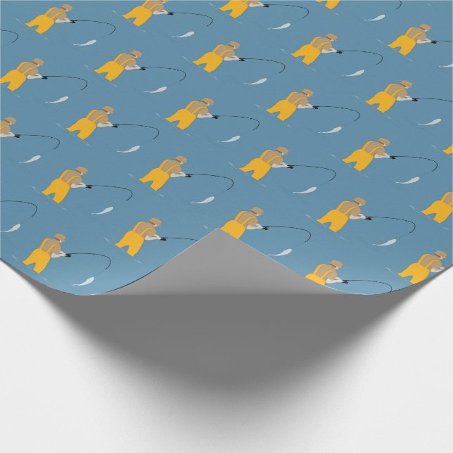 Fishing Wrapping Paper (Corner)