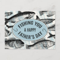 Fishing You A Happy Father's Day Postcard