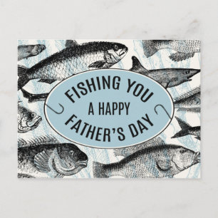 Fishing You A Happy Father's Day Postcard