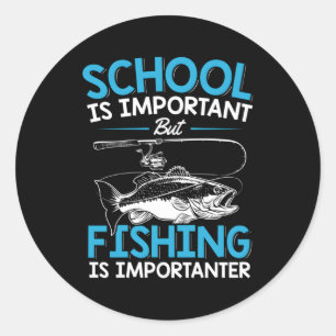 Fishing Youth Fish N Fishing Classic Round Sticker