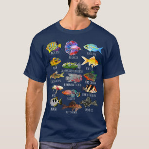 Fishkeeping Fish Species Biology Types Of Aquarium T-Shirt