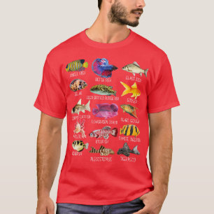 Fishkeeping Fish Species Biology Types Of Aquarium T-Shirt