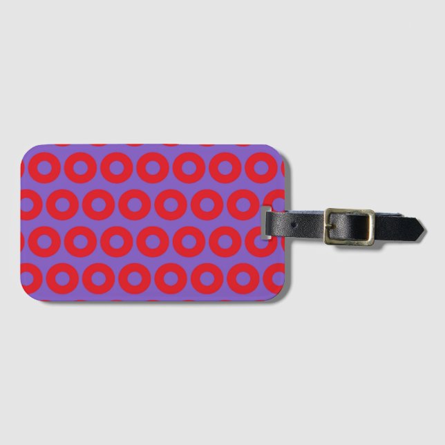 Fishman Doughnut Drawstring Backpack Luggage Tag (Front Horizontal)