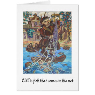 Fishman original painting Card