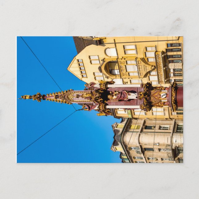 Fishmarket Fountain Postcard (Front)