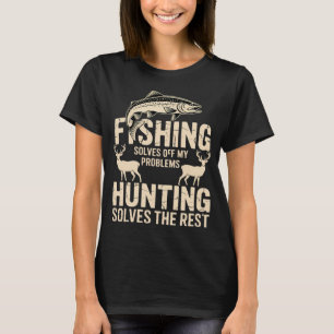 Fishmas Lights — Tangled Trout Christmas Design T-Shirt
