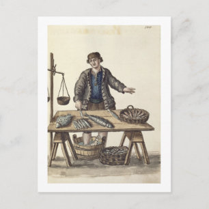 Fishmonger, Venetian (manuscript) Postcard