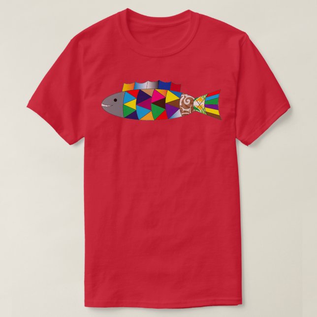 Fishmulticolor T-Shirt (Design Front)