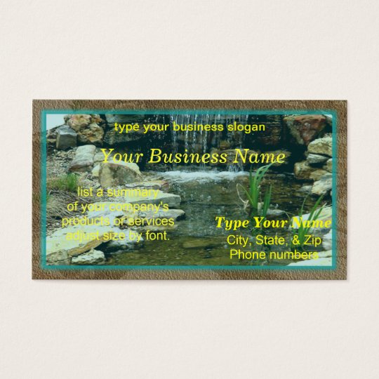 Fishpond card