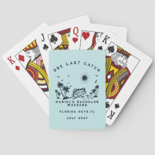 FishThemed Fishing Weekend Trip Bachelor Party Playing Cards