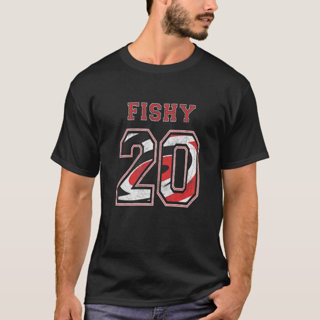 Fishy 20 Aho Carolina Professional Ice Hockey Insp T-Shirt (Front)