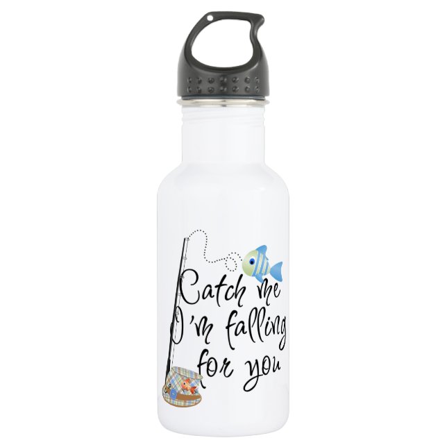 Fishy  Bottle-works 32 oz 532 Ml Water Bottle (Front)