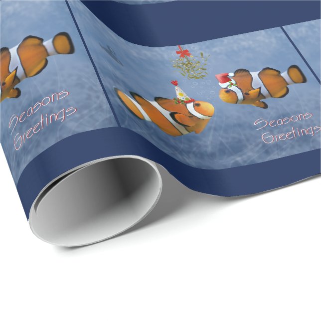 Fishy Christmas Wrapping Paper  - Christmas (Roll Corner)