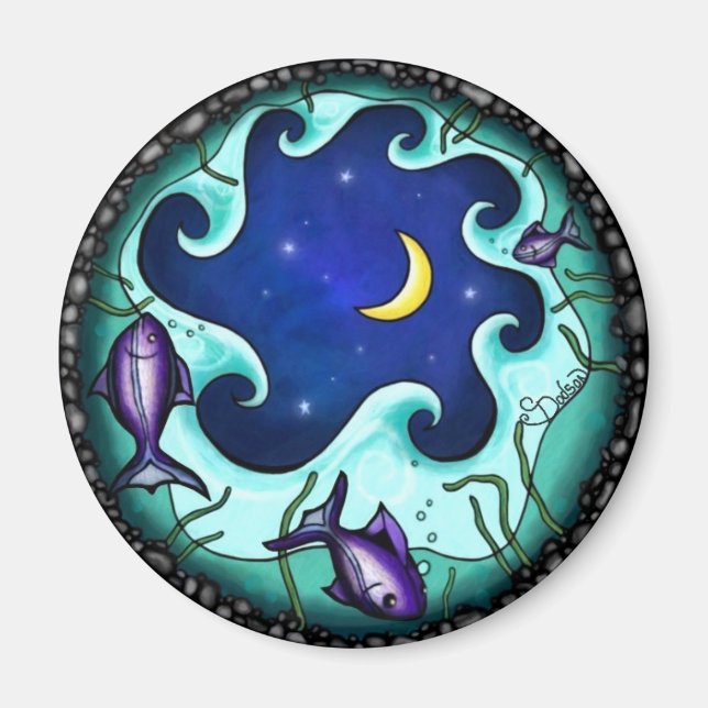 Fishy Fishy Fishy Magnet (Front)