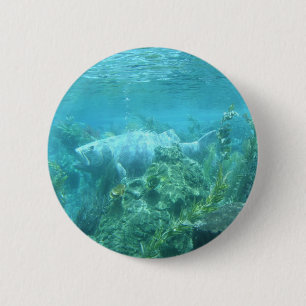 Fishy fishy... underwater fish design 6 cm round badge