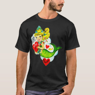 Fishy Mermaid Valentine  T-Shirt