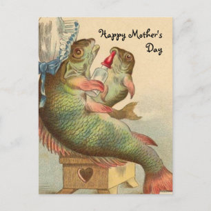 Fishy Mother's Day Postcard