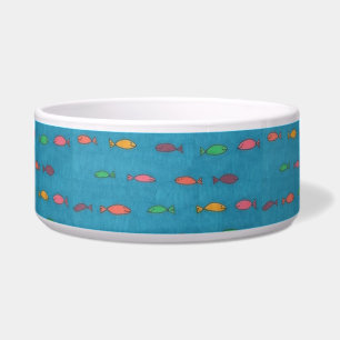 Fishy Pattern Pet Bowl