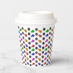 Fishy Wheels Kids Paper Cups