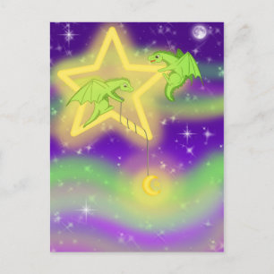 Fising for stars postcard