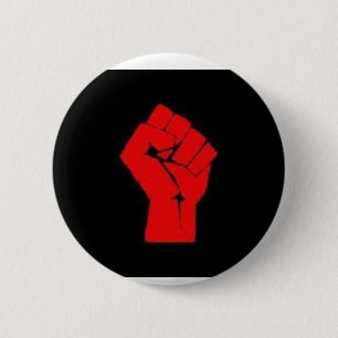 Fist 6 Cm Round Badge