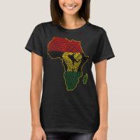 Fist Africa Map African Flag Fingerprint Black His