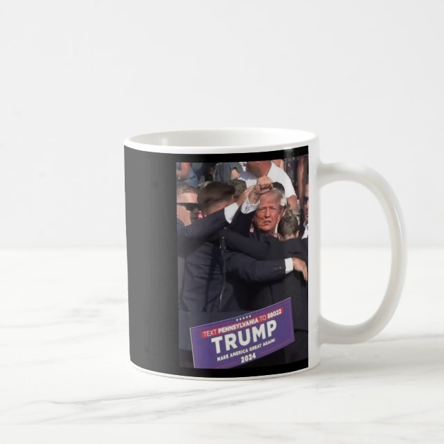 Fist Bump After Being Shot Premium Scoop  Coffee Mug (Right)