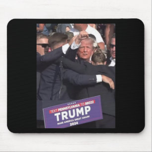 Fist Bump After Being Shot Premium Scoop  Mouse Mat