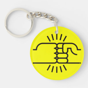 Fist Bumps Ahead! Key Ring