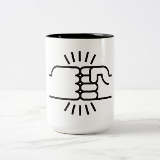 Fist Bumps Ahead! Two-Tone Coffee Mug