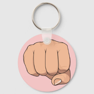 Fist Closed Hand Sign Gesture Key Ring