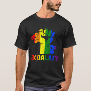 Fist Distressed Social Justice Equality Gay Lgbtq T-Shirt