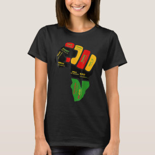 Fist Hand Black History Month Inspiring Black Lead T-Shirt