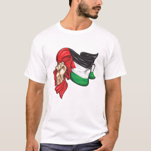 Fist holding national flag of Palestine T-Shirt