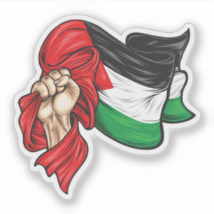 Fist holding national flag of Palestine T-Shirt