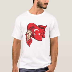 Fist holding national flag of Turkey T-Shirt