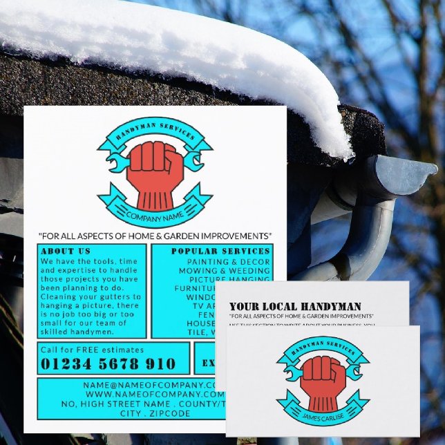 Fist Logo, Handyman Advertising Flyer (Creator Uploaded)