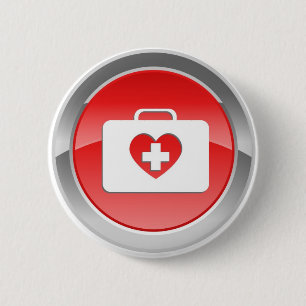 Fist love aids Button