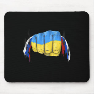Fist Of Ukrainian Pride I Stand With Ukraine For W Mouse Mat