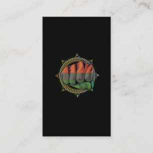 Fist Pan African UNIA Flag Black Liberation Business Card