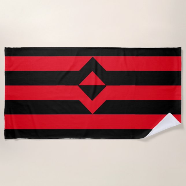 Fist Pride Flag Beach Towel (Front)