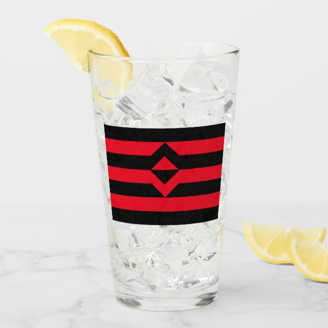 Fist Pride Flag Glass (Front Ice)