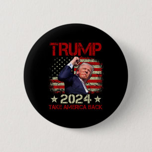 Fist Pump Shot At Trump 2024 Trump Survives Rally 6 Cm Round Badge