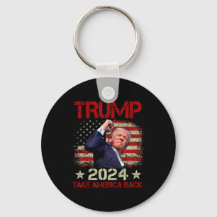Fist Pump Shot At Trump 2024 Trump Survives Rally  Key Ring