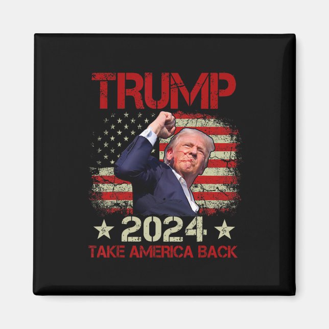 Fist Pump Shot At Trump 2024 Trump Survives Rally  Magnet (Front)
