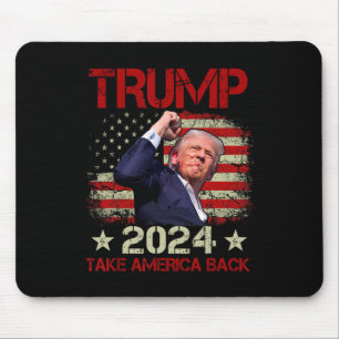 Fist Pump Shot At Trump 2024 Trump Survives Rally Mouse Mat